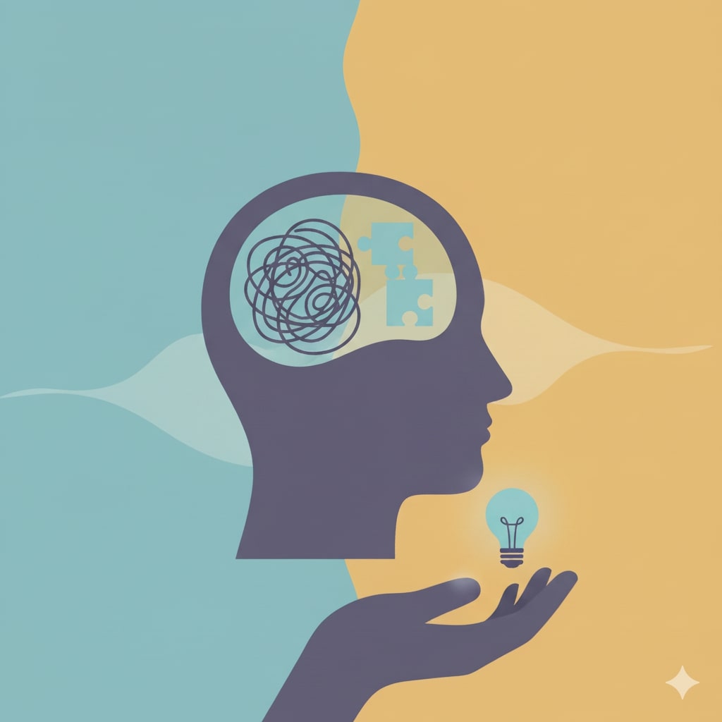 Representación visual de la terapia cognitiva conductual
