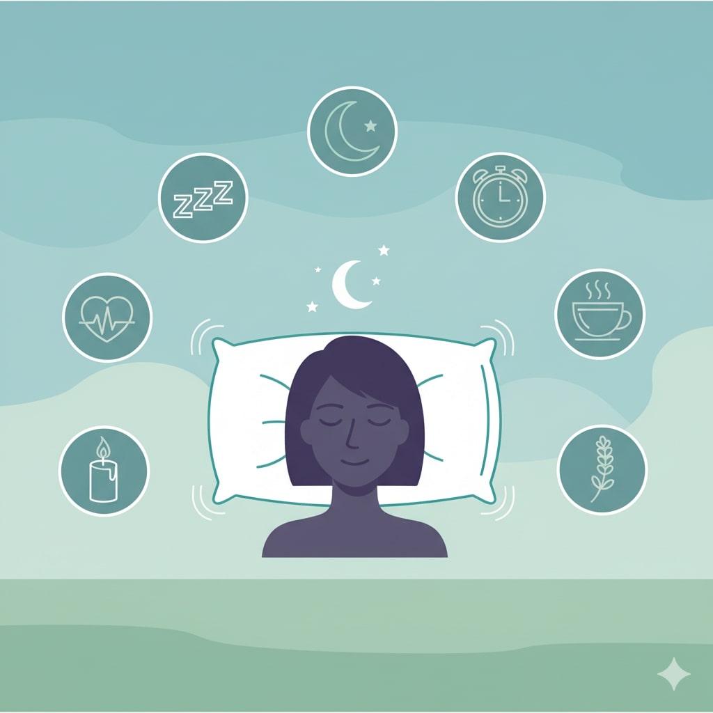 Persona relajándose antes de dormir para combatir la ansiedad nocturna